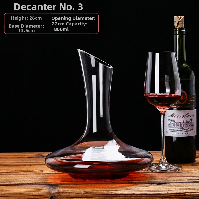 Krištáľový dekantér na víno, európsky štýl, kapacita 1000 ml alebo viac, moderný minimalistický dizajn