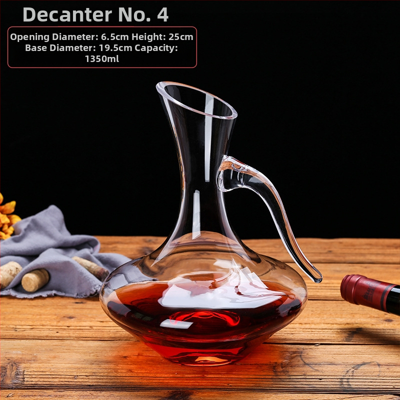 Krištáľový dekantér na víno, európsky štýl, kapacita 1000 ml alebo viac, moderný minimalistický dizajn