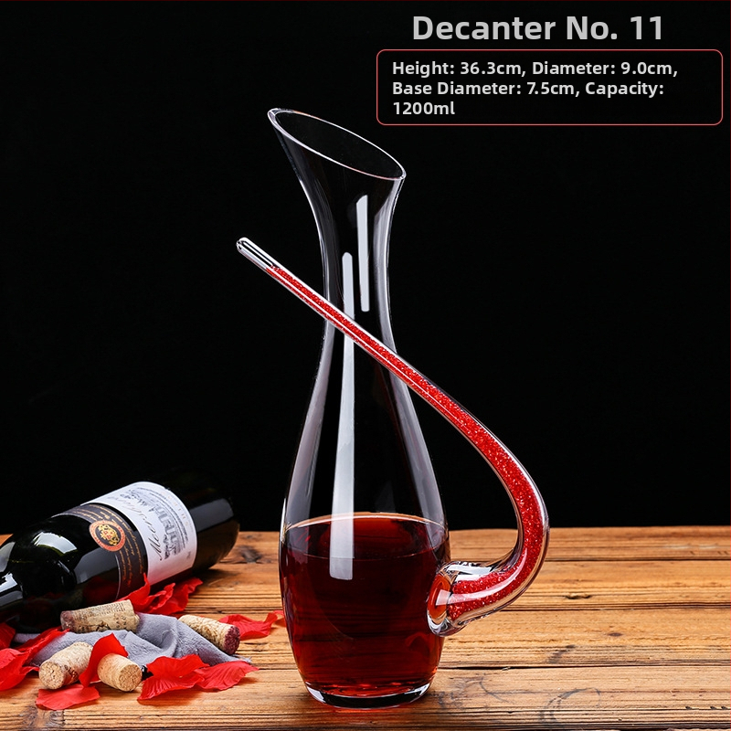 Krištáľový dekantér na víno, európsky štýl, kapacita 1000 ml alebo viac, moderný minimalistický dizajn