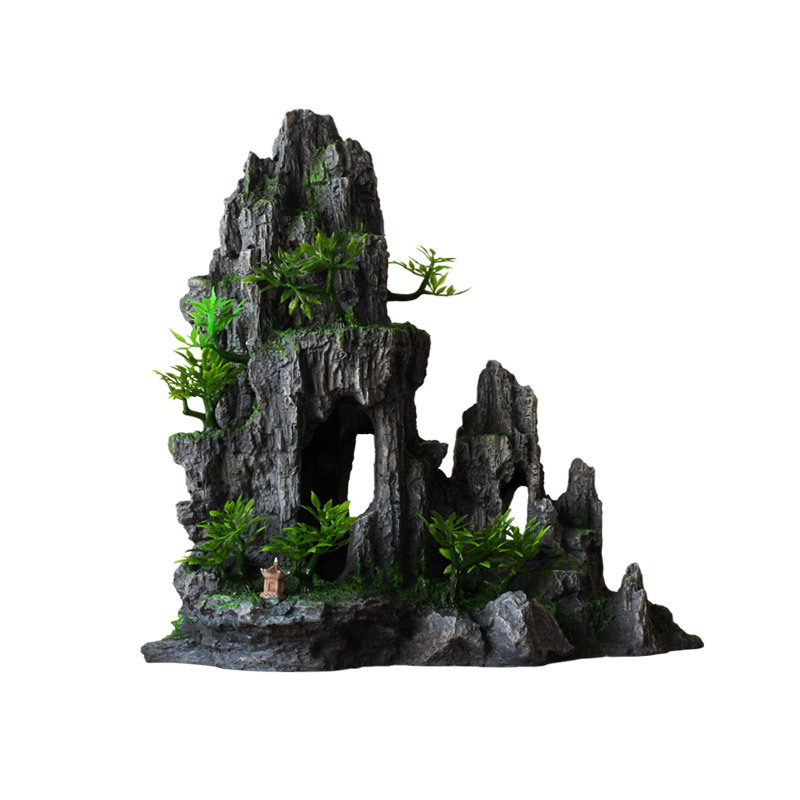 Σετ διακοσμητικών βράχων για ενυδρείο — υλικό: ρητίνη; στυλ: βραχώδες διακοσμητικό; λειτουργία: διακόσμηση ενυδρείου