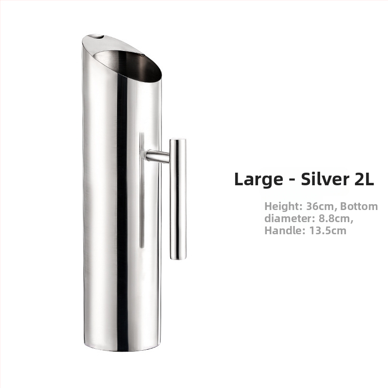 Ceainic din oțel inoxidabil pentru bar - sculptat manual, calitate de primă clasă, stil minimalist modern, pentru băuturi și apă rece