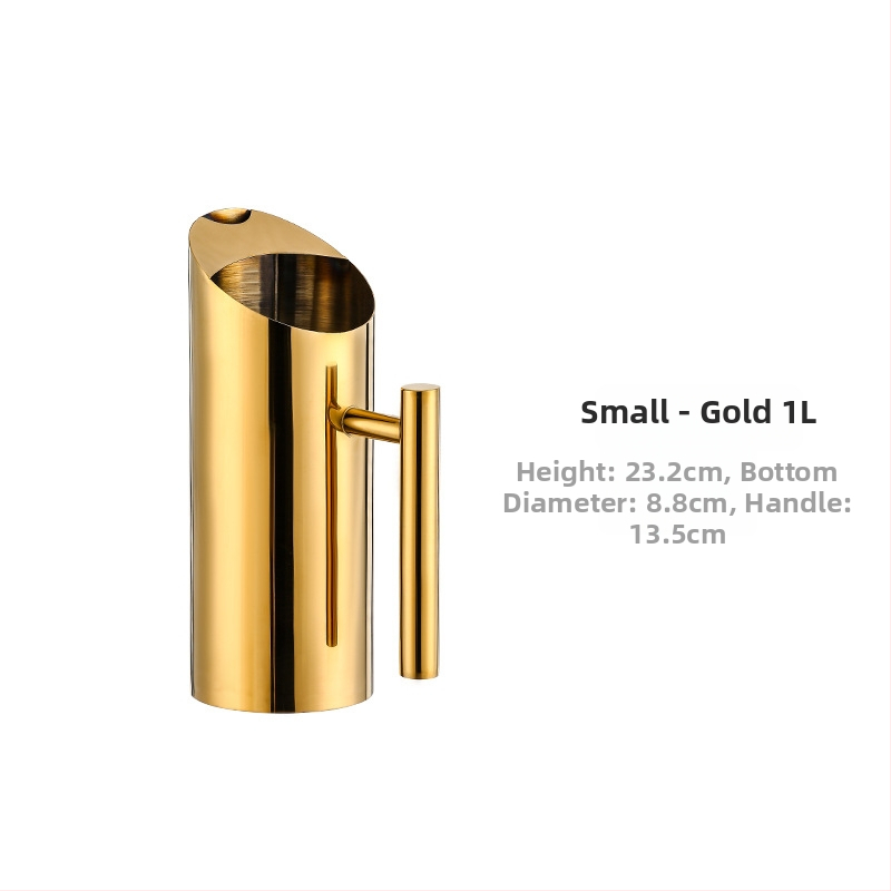 Ceainic din oțel inoxidabil pentru bar - sculptat manual, calitate de primă clasă, stil minimalist modern, pentru băuturi și apă rece