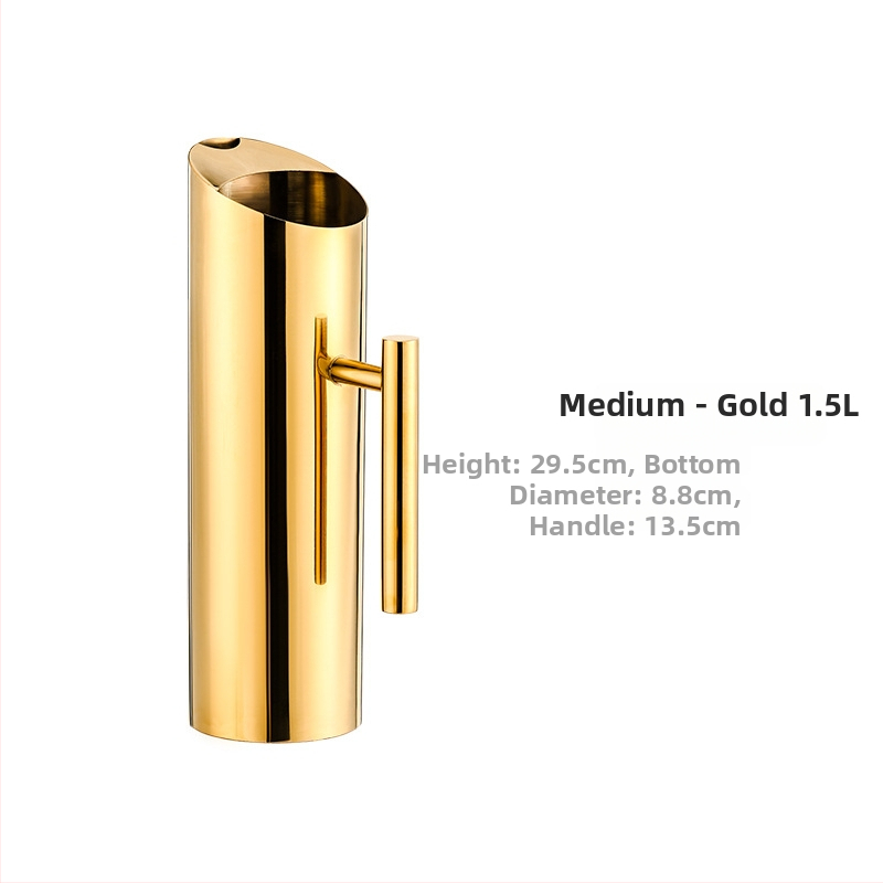 Ceainic din oțel inoxidabil pentru bar - sculptat manual, calitate de primă clasă, stil minimalist modern, pentru băuturi și apă rece