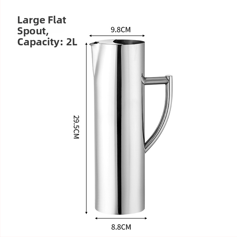 Ceainic din oțel inoxidabil pentru bar - sculptat manual, calitate de primă clasă, stil minimalist modern, pentru băuturi și apă rece