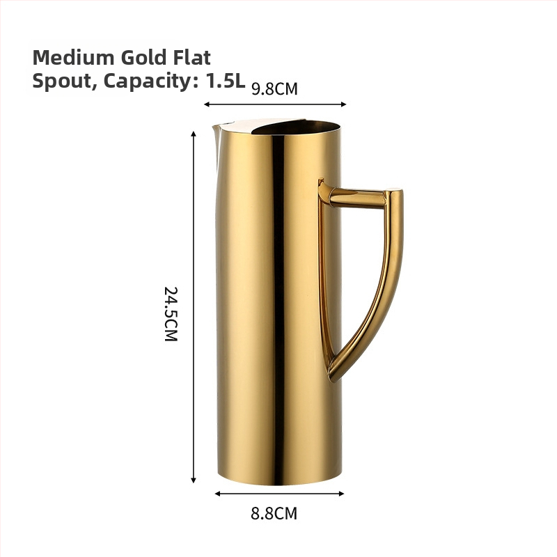 Ceainic din oțel inoxidabil pentru bar - sculptat manual, calitate de primă clasă, stil minimalist modern, pentru băuturi și apă rece