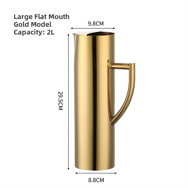 Ceainic din oțel inoxidabil pentru bar - sculptat manual, calitate de primă clasă, stil minimalist modern, pentru băuturi și apă rece