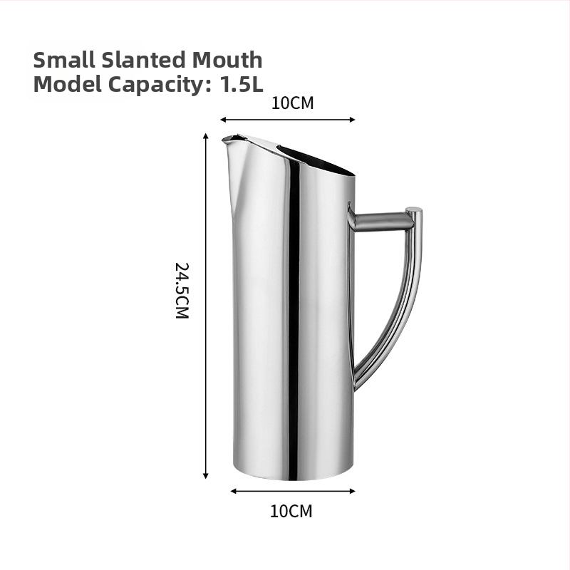 Ceainic din oțel inoxidabil pentru bar - sculptat manual, calitate de primă clasă, stil minimalist modern, pentru băuturi și apă rece