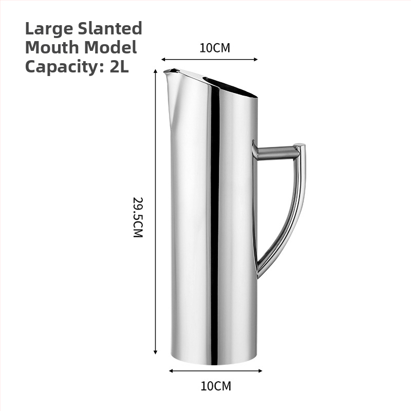 Ceainic din oțel inoxidabil pentru bar - sculptat manual, calitate de primă clasă, stil minimalist modern, pentru băuturi și apă rece