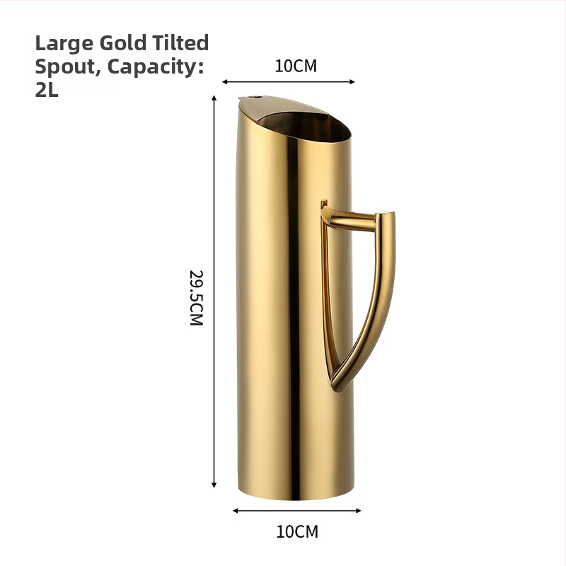 Ceainic din oțel inoxidabil pentru bar - sculptat manual, calitate de primă clasă, stil minimalist modern, pentru băuturi și apă rece