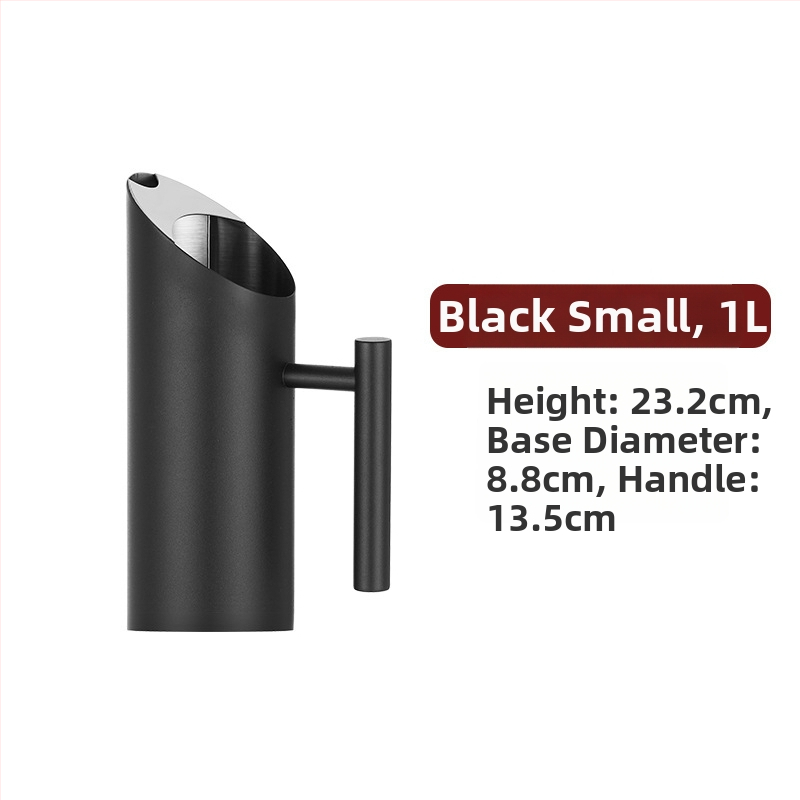 Ceainic din oțel inoxidabil pentru bar - sculptat manual, calitate de primă clasă, stil minimalist modern, pentru băuturi și apă rece