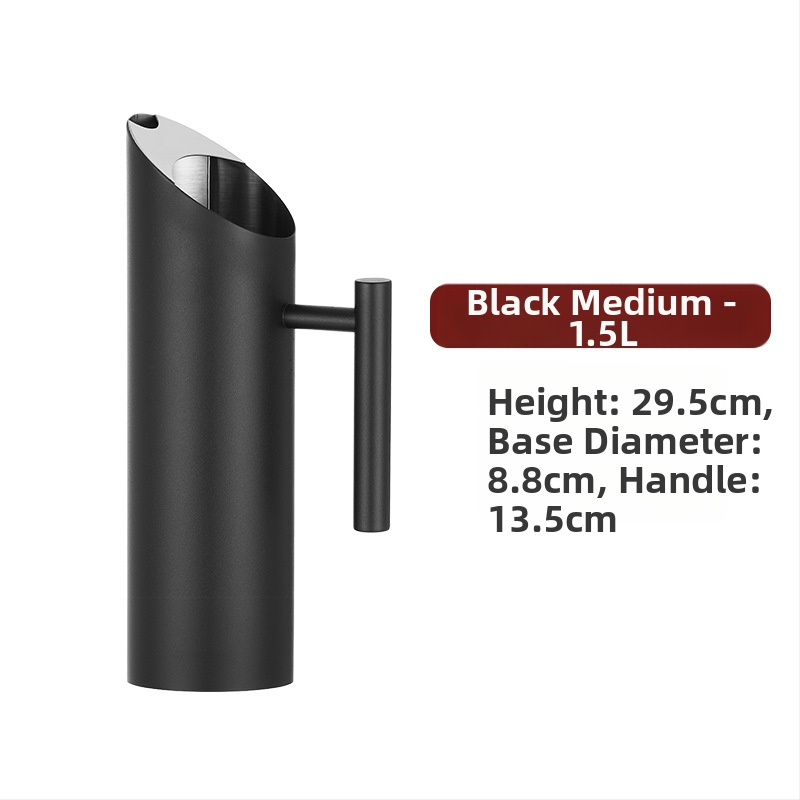 Ceainic din oțel inoxidabil pentru bar - sculptat manual, calitate de primă clasă, stil minimalist modern, pentru băuturi și apă rece