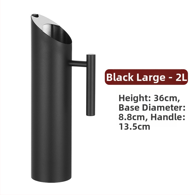 Ceainic din oțel inoxidabil pentru bar - sculptat manual, calitate de primă clasă, stil minimalist modern, pentru băuturi și apă rece