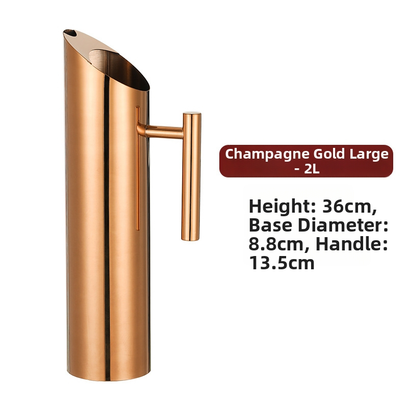 Ceainic din oțel inoxidabil pentru bar - sculptat manual, calitate de primă clasă, stil minimalist modern, pentru băuturi și apă rece