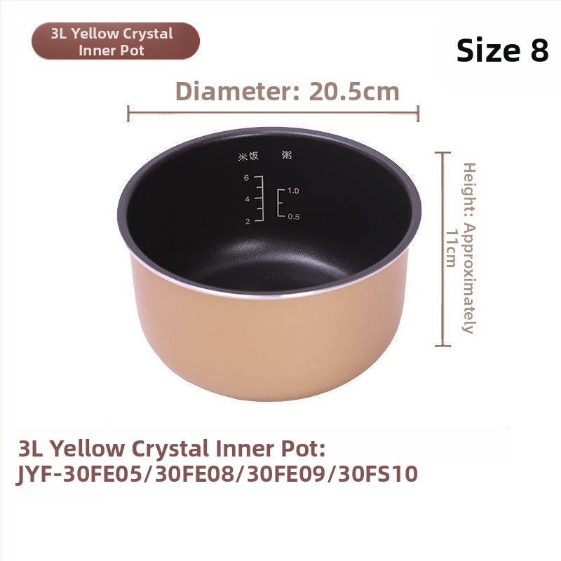 Joyoung-kompatibilná kaserola – vnútorný hrniec s viacvrstvovým kompozitným dnom, objem 1 L, kompatibilný s plynovým sporákom, vysokoteplotná odolnosť, model 007