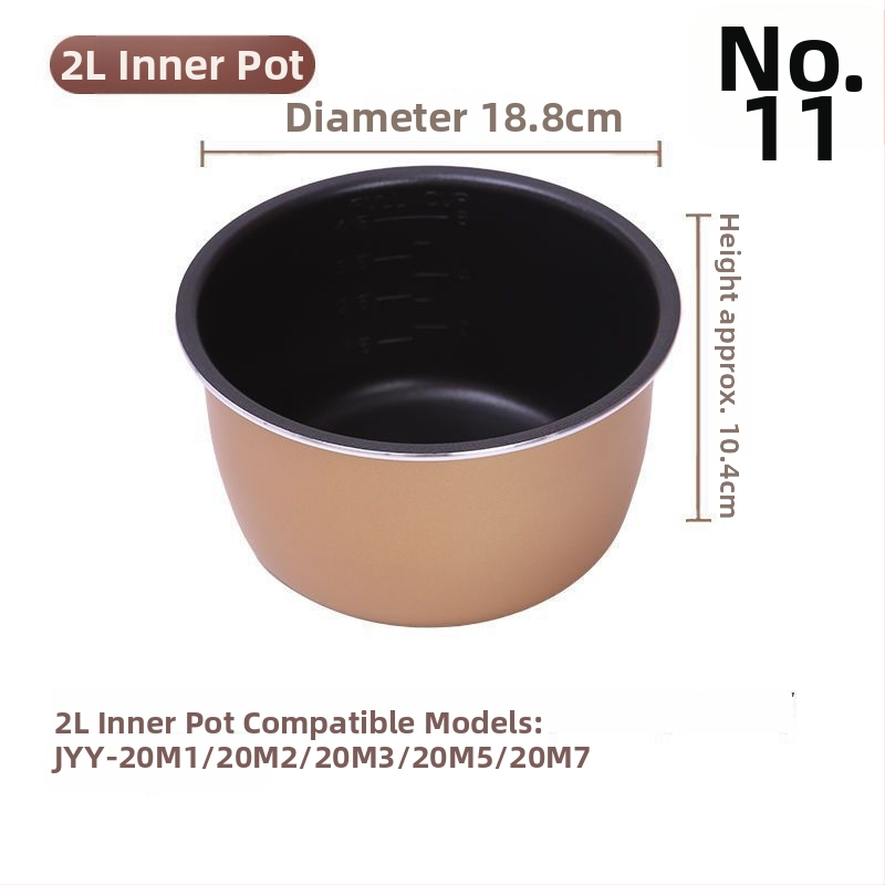 Joyoung-kompatibilná kaserola – vnútorný hrniec s viacvrstvovým kompozitným dnom, objem 1 L, kompatibilný s plynovým sporákom, vysokoteplotná odolnosť, model 007