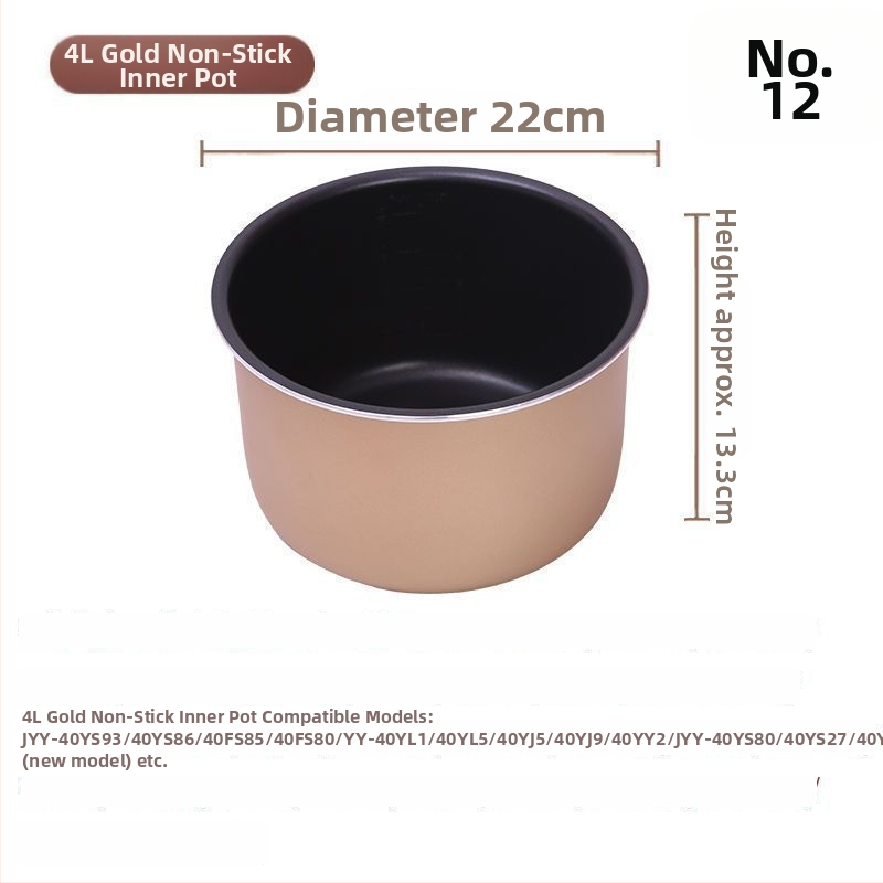 Joyoung-kompatibilná kaserola – vnútorný hrniec s viacvrstvovým kompozitným dnom, objem 1 L, kompatibilný s plynovým sporákom, vysokoteplotná odolnosť, model 007