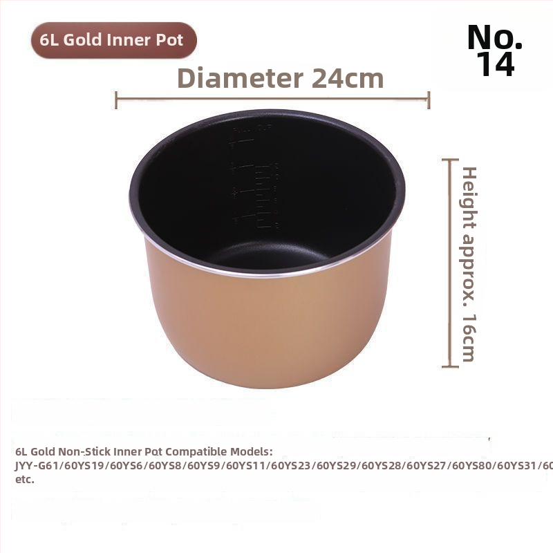 Joyoung-kompatibilná kaserola – vnútorný hrniec s viacvrstvovým kompozitným dnom, objem 1 L, kompatibilný s plynovým sporákom, vysokoteplotná odolnosť, model 007