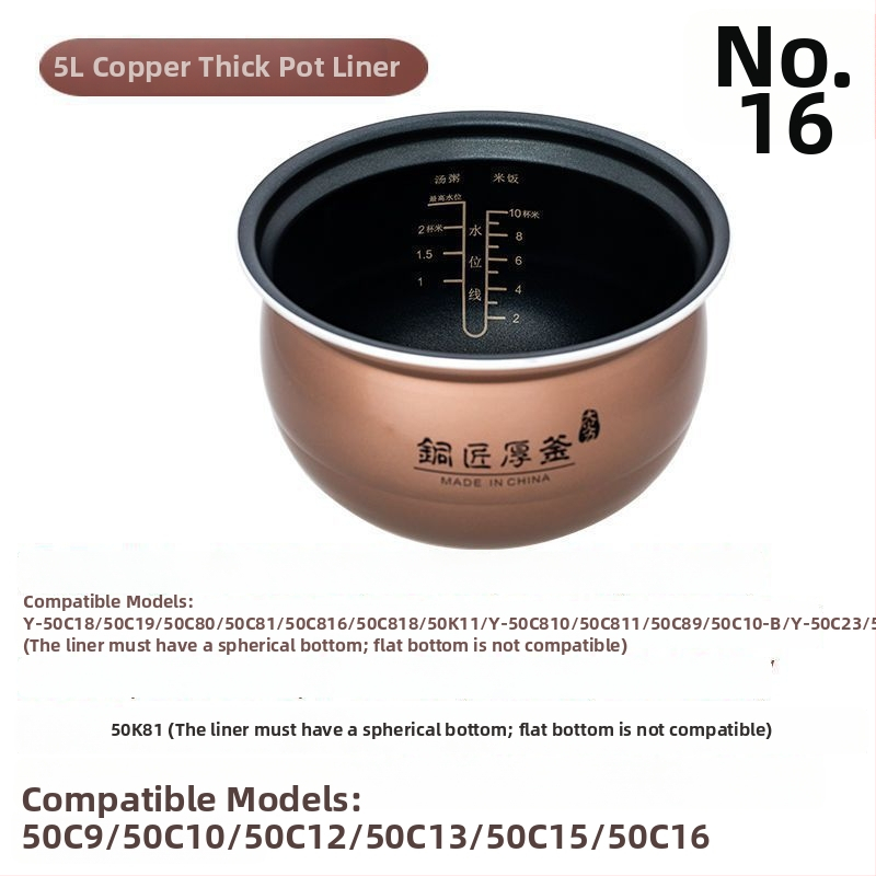 Joyoung-kompatibilná kaserola – vnútorný hrniec s viacvrstvovým kompozitným dnom, objem 1 L, kompatibilný s plynovým sporákom, vysokoteplotná odolnosť, model 007