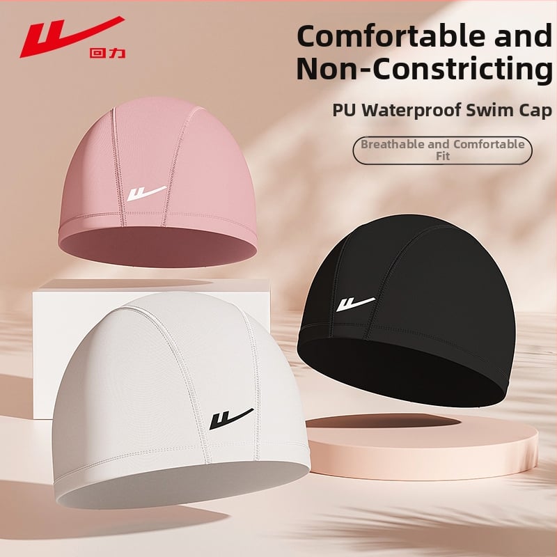 Unisex set PU plaveckej čiapky a okuliarov – pohodlné nosenie, ochrana uší a dlhých vlasov, vhodné na plávanie a vodné športy