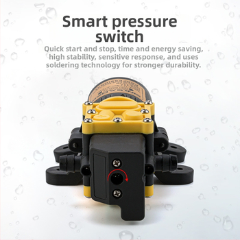 YL-4035 membránová pumpa s inteligentným tlakovým spínačom pre ochranu rastlín, 12V vysokotlaká postrekovacia pumpa bez plášťa, rozmery 152×55×51 mm, hmotnosť 0,59 kg, 3200 ot./min