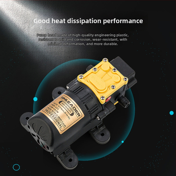 YL-4035 membránová pumpa s inteligentným tlakovým spínačom pre ochranu rastlín, 12V vysokotlaká postrekovacia pumpa bez plášťa, rozmery 152×55×51 mm, hmotnosť 0,59 kg, 3200 ot./min