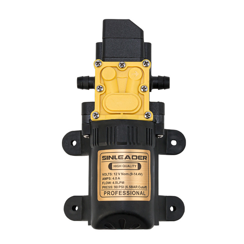 Αντλία διαφράγματος με ευφυή διακόπτη πίεσης για προστασία των φυτών, αντλία ψεκασμού υψηλής πίεσης 12V χωρίς περίβλημα, 3200 rpm, διαστάσεις 152×55×51 mm, βάρος 0,59 kg