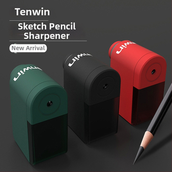 Ten-win Астрономическа острилка за моливи 8029 — пластмасова, геометричен дизайн, ръчно задвижване