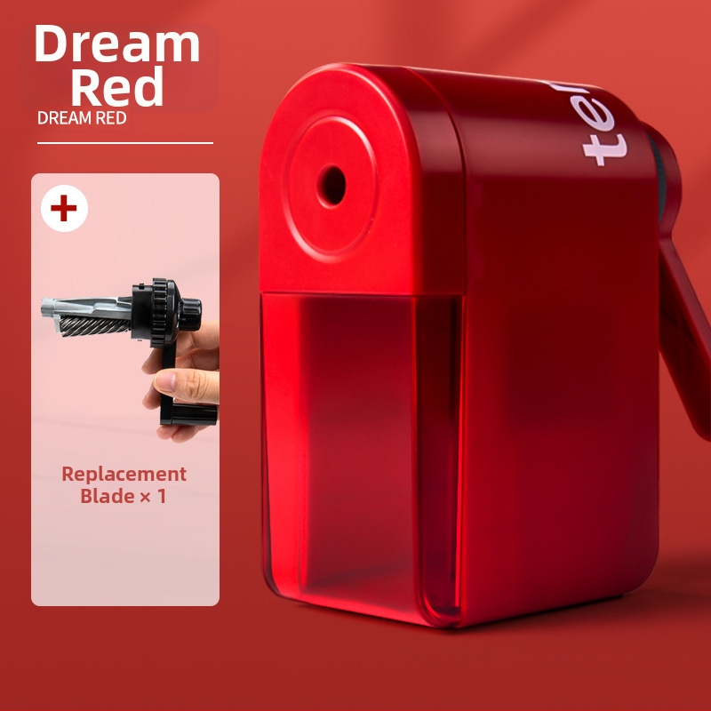 Ten-win Астрономическа острилка за моливи 8029 — пластмасова, геометричен дизайн, ръчно задвижване