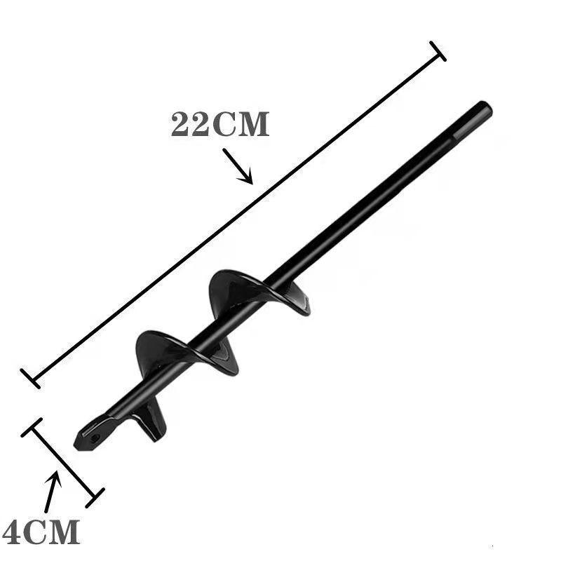 Burghiu de grădină cu lamă spirală pentru plantarea florilor, ierbii și legumelor; bormașină de mână reîncărcabilă pentru afânarea solului și fertilizare