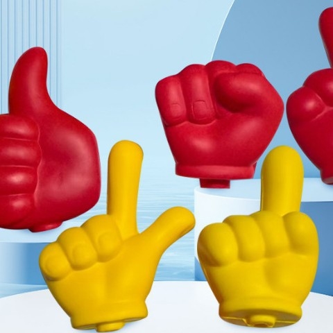 Телескопична игра Камък-Ножици-Хартия със телескопични пръсти, палец и показалец – пръчка за четене на пръсти; Материал: Bubble; Тип: Четене на пръсти; Опаковка: OPP; Лого: Can