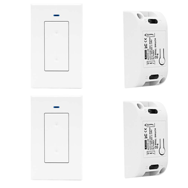 Έξυπνος διακόπτης πίνακα τύπου 120, αμερικανικού προτύπου, με WiFi τηλεχειριστήριο, AC85–265V, χωρίς καλώδια, ζωή ≥6 000 κύκλων, FCC πιστοποίηση