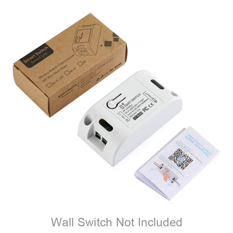 Έξυπνος διακόπτης πίνακα τύπου 120, αμερικανικού προτύπου, με WiFi τηλεχειριστήριο, AC85–265V, χωρίς καλώδια, ζωή ≥6 000 κύκλων, FCC πιστοποίηση