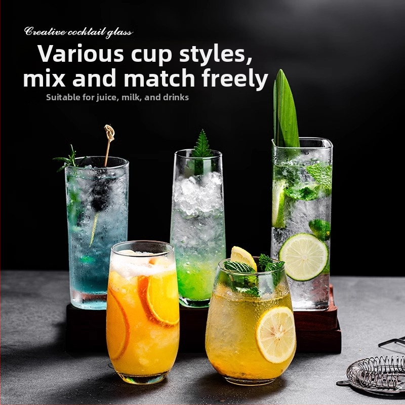 Víno pohár - ručne fúkané sklo, moderný minimalistický štýl, bez držadla, jednovrstvá konštrukcia, teplotne odolné, s logom