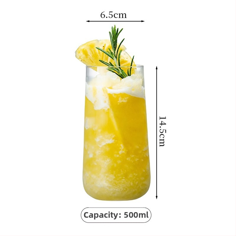 Víno pohár - ručne fúkané sklo, moderný minimalistický štýl, bez držadla, jednovrstvá konštrukcia, teplotne odolné, s logom