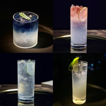 Ποτήρι κοκτέιλ Chu kewei, Νορδικό στυλ, γυαλί, εκτύπωση λογότυπου