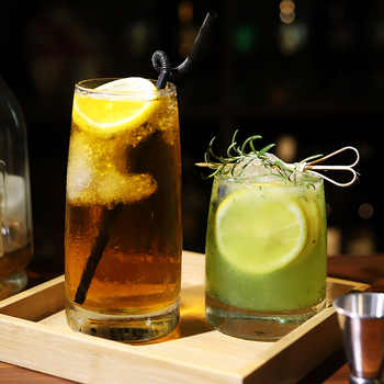 Ποτήρι κοκτέιλ Chu kewei, Νορδικό στυλ, γυαλί, εκτύπωση λογότυπου