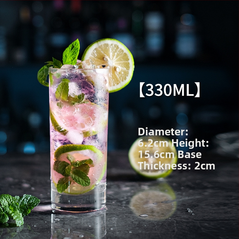 Koktailový pohár Chu kewei, nordický štýl, sklo, potlačené logo