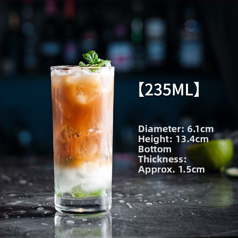 Koktailový pohár Chu kewei, nordický štýl, sklo, potlačené logo