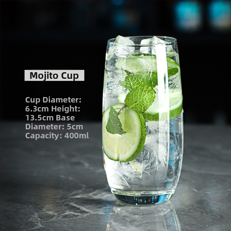 Koktailový pohár Chu kewei, nordický štýl, sklo, potlačené logo