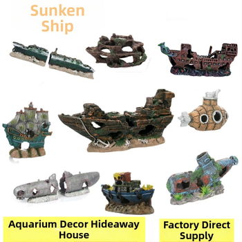 Διακόσμηση ενυδρείου: συνθετική ρητίνη, διαμόρφωση τοπίων, στυλ ναυαγίου