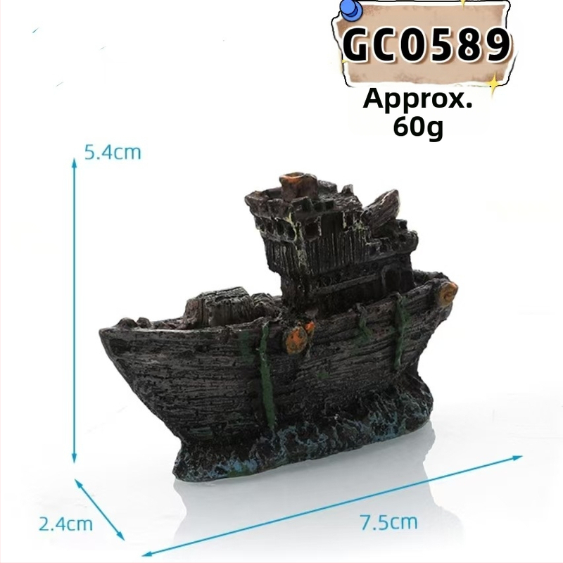 Διακόσμηση ενυδρείου: συνθετική ρητίνη, διαμόρφωση τοπίων, στυλ ναυαγίου