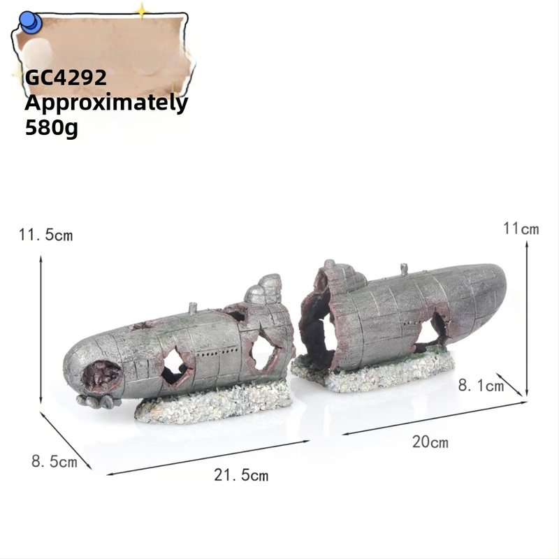 Διακόσμηση ενυδρείου: συνθετική ρητίνη, διαμόρφωση τοπίων, στυλ ναυαγίου