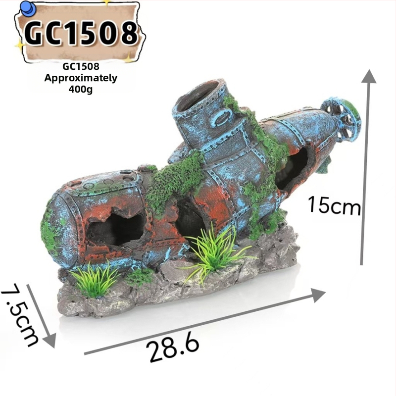 Διακόσμηση ενυδρείου: συνθετική ρητίνη, διαμόρφωση τοπίων, στυλ ναυαγίου