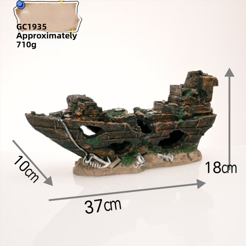 Διακόσμηση ενυδρείου: συνθετική ρητίνη, διαμόρφωση τοπίων, στυλ ναυαγίου