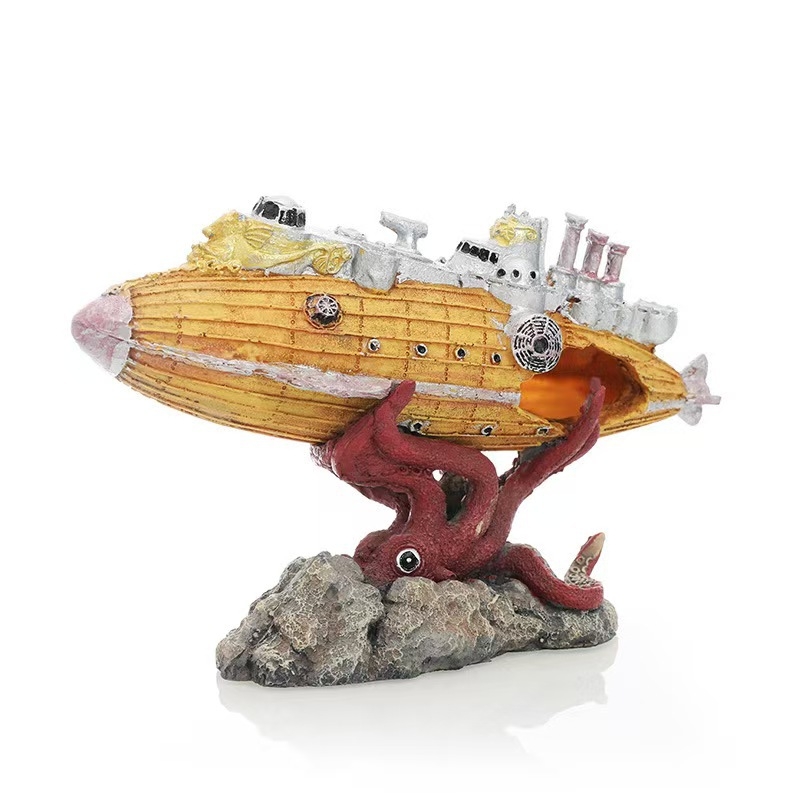 Διακόσμηση ενυδρείου: συνθετική ρητίνη, διαμόρφωση τοπίων, στυλ ναυαγίου