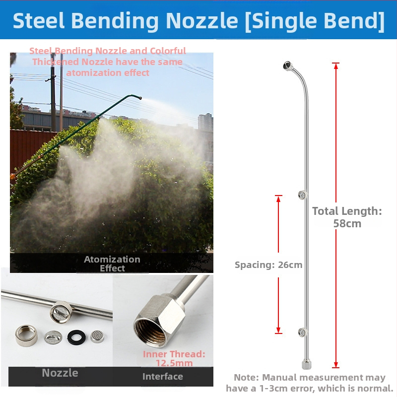 Atomizujúca tryska postrekovača s kruhom, viachlavá, vetruodolná a nastaviteľná (Typ: kanvová/zalievanie/sprchová hlava; Materiál: OTHER; Značka: OTHER; Importované: Nie)