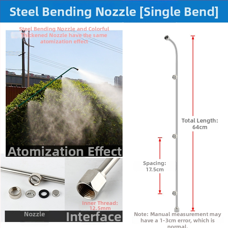 Atomizujúca tryska postrekovača s kruhom, viachlavá, vetruodolná a nastaviteľná (Typ: kanvová/zalievanie/sprchová hlava; Materiál: OTHER; Značka: OTHER; Importované: Nie)