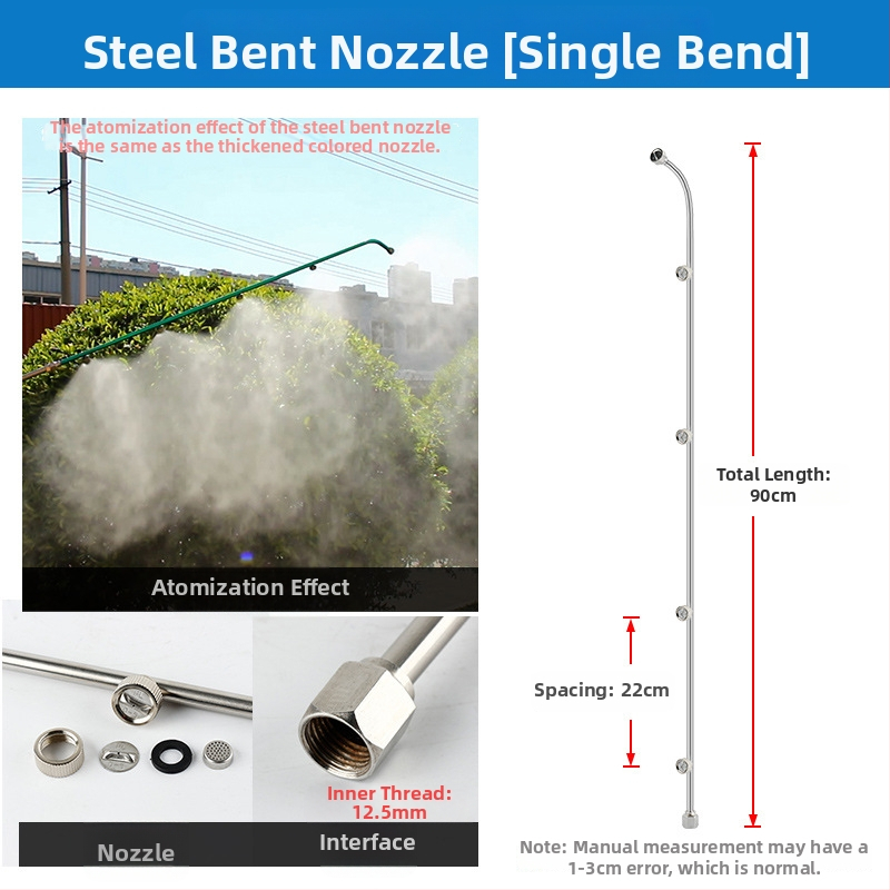 Atomizujúca tryska postrekovača s kruhom, viachlavá, vetruodolná a nastaviteľná (Typ: kanvová/zalievanie/sprchová hlava; Materiál: OTHER; Značka: OTHER; Importované: Nie)
