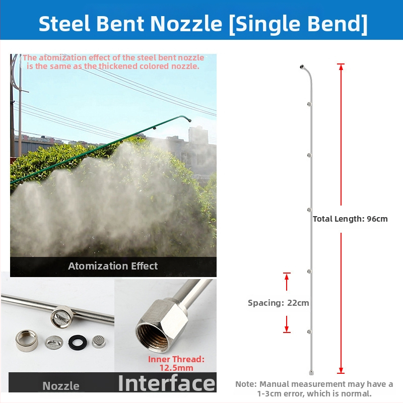 Atomizujúca tryska postrekovača s kruhom, viachlavá, vetruodolná a nastaviteľná (Typ: kanvová/zalievanie/sprchová hlava; Materiál: OTHER; Značka: OTHER; Importované: Nie)