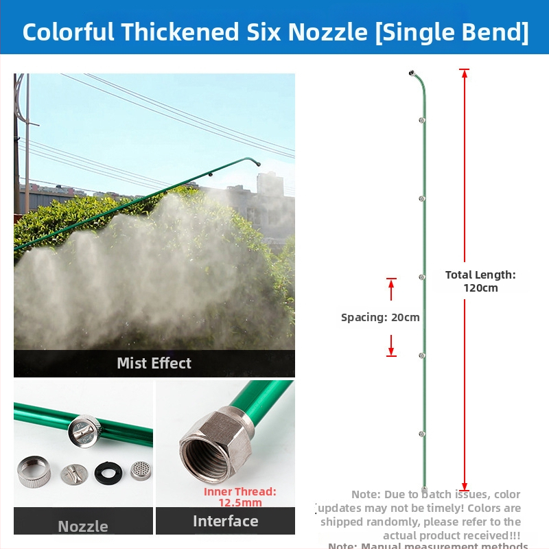 Atomizujúca tryska postrekovača s kruhom, viachlavá, vetruodolná a nastaviteľná (Typ: kanvová/zalievanie/sprchová hlava; Materiál: OTHER; Značka: OTHER; Importované: Nie)